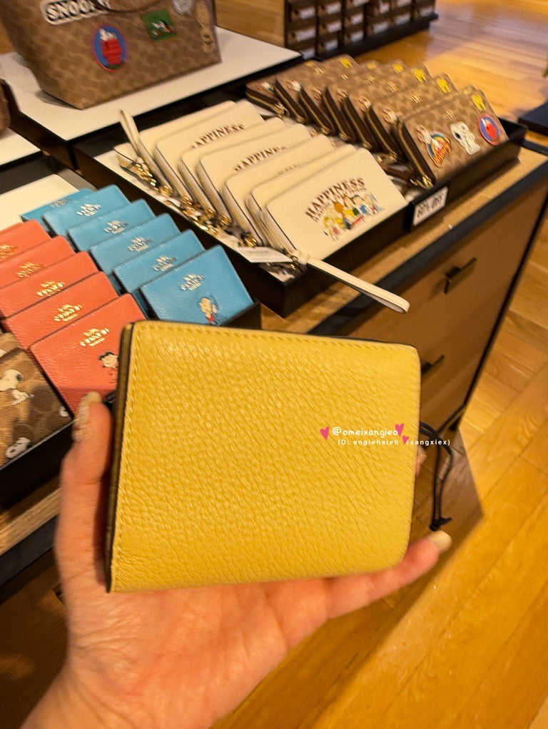 Coach x Snoopy 折疊小短夾