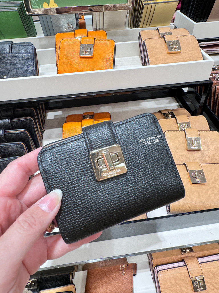 Kate Spade 旋轉釦小卡夾
