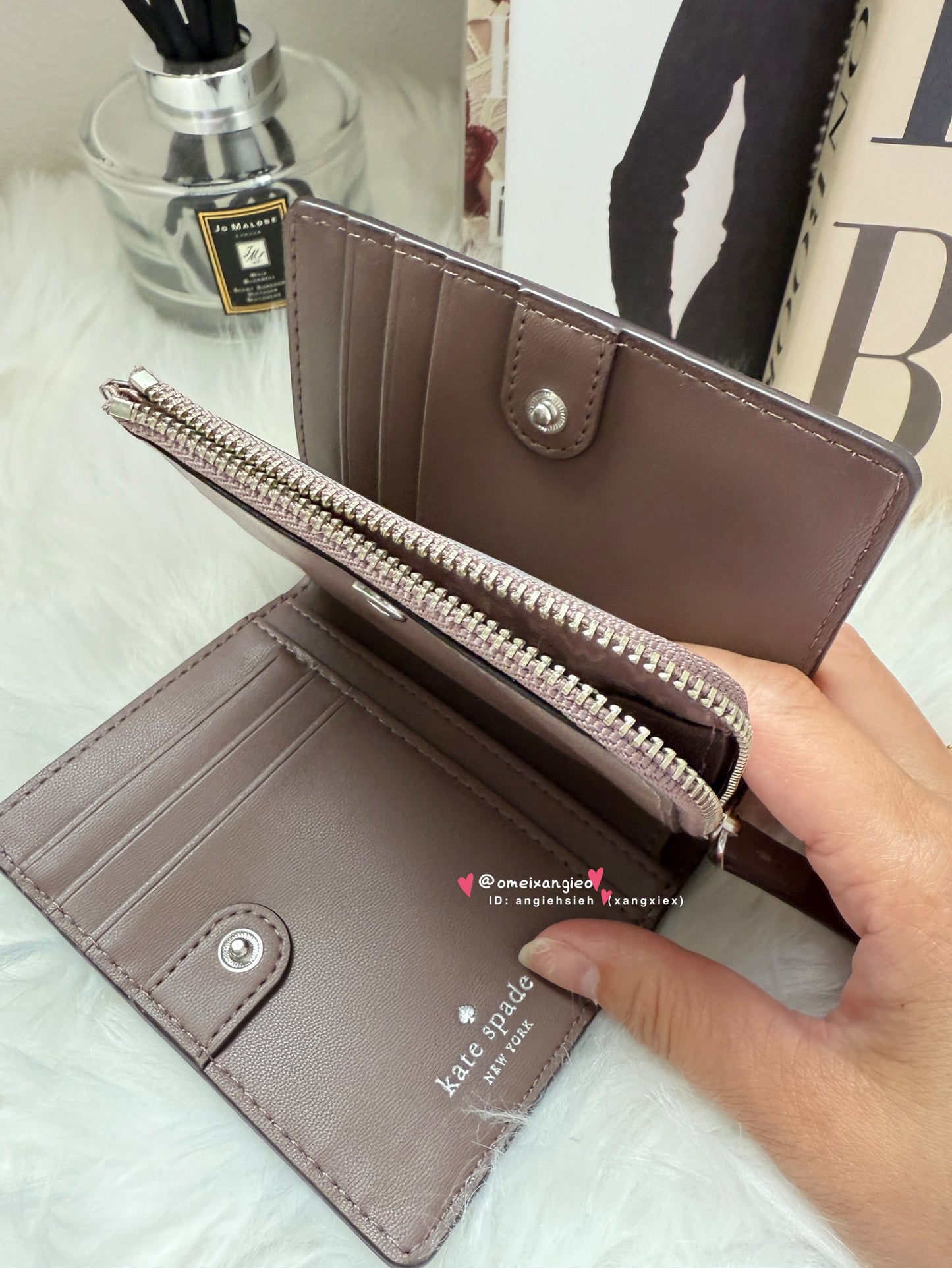 Kate Spade 出清 荔枝皮革小短夾