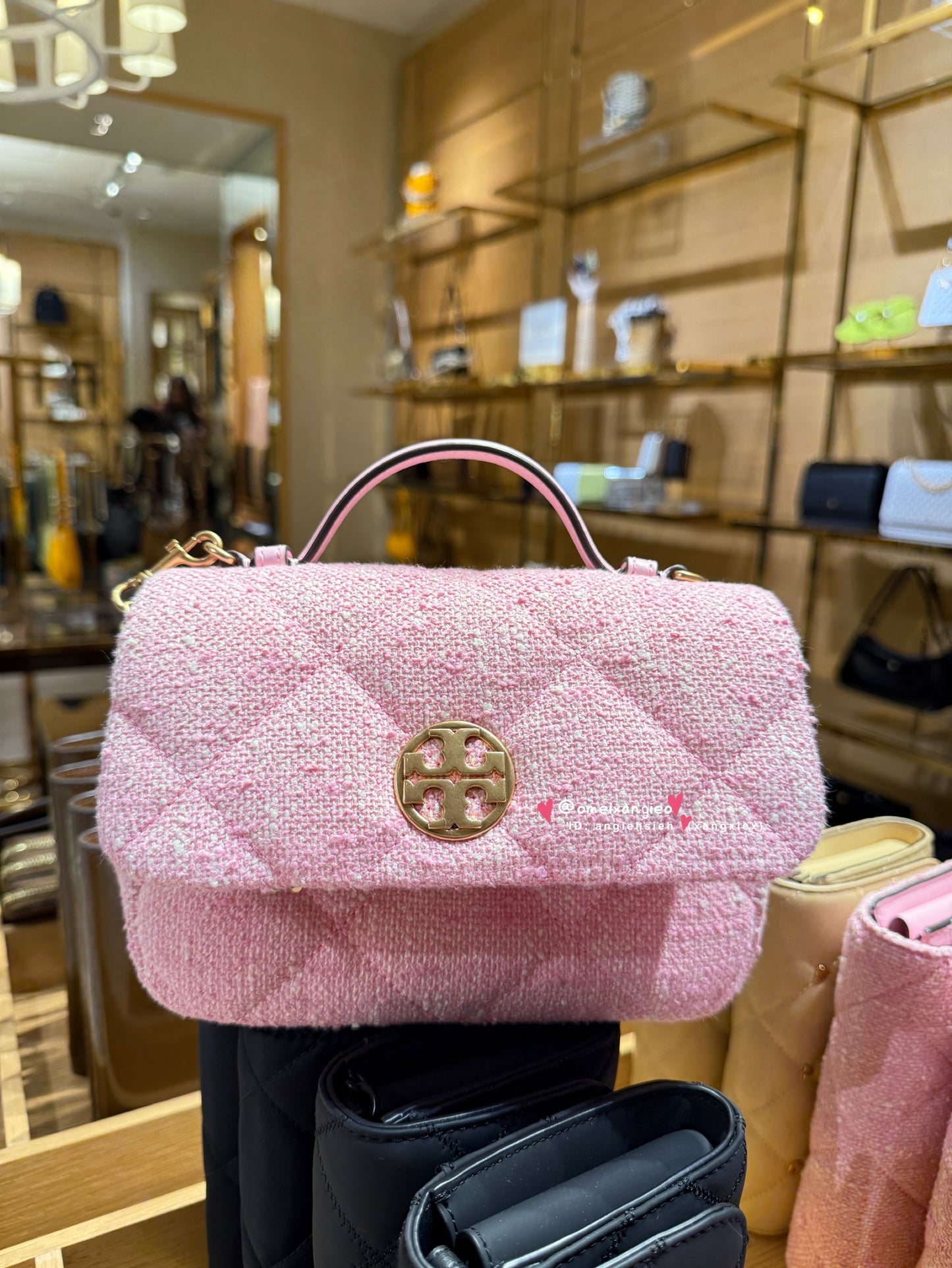 Tory Burch Willa 粉色小方胖