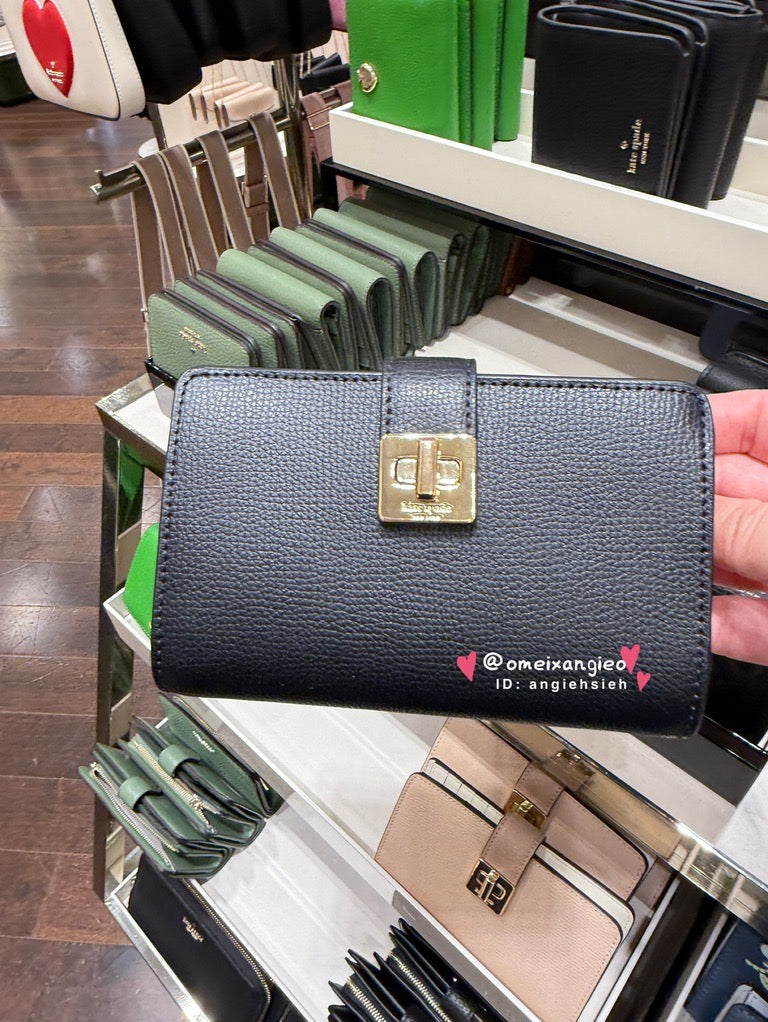Kate Spade 旋轉釦小卡夾