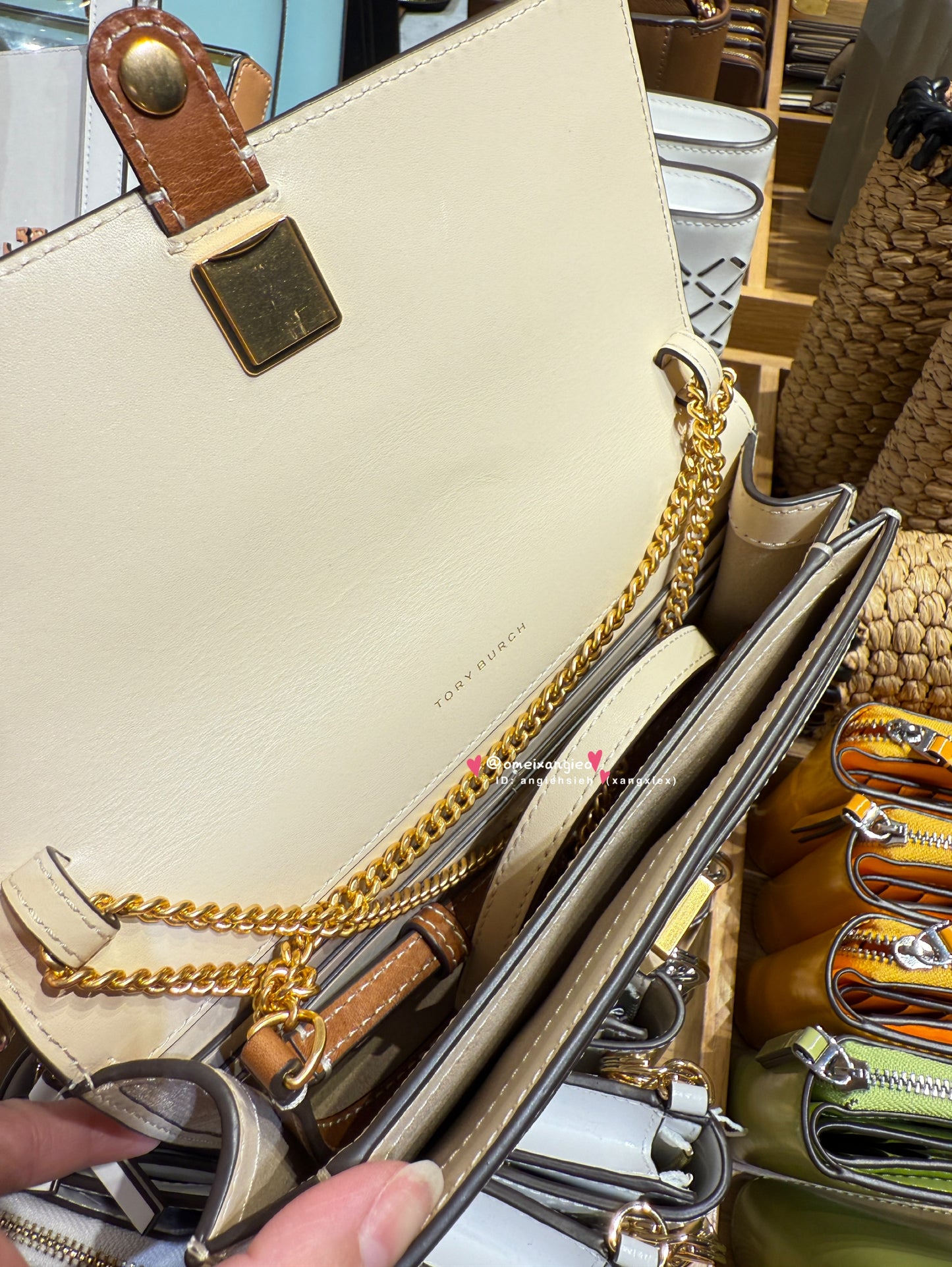 Tory Burch 專櫃款 老花 迷你風琴包