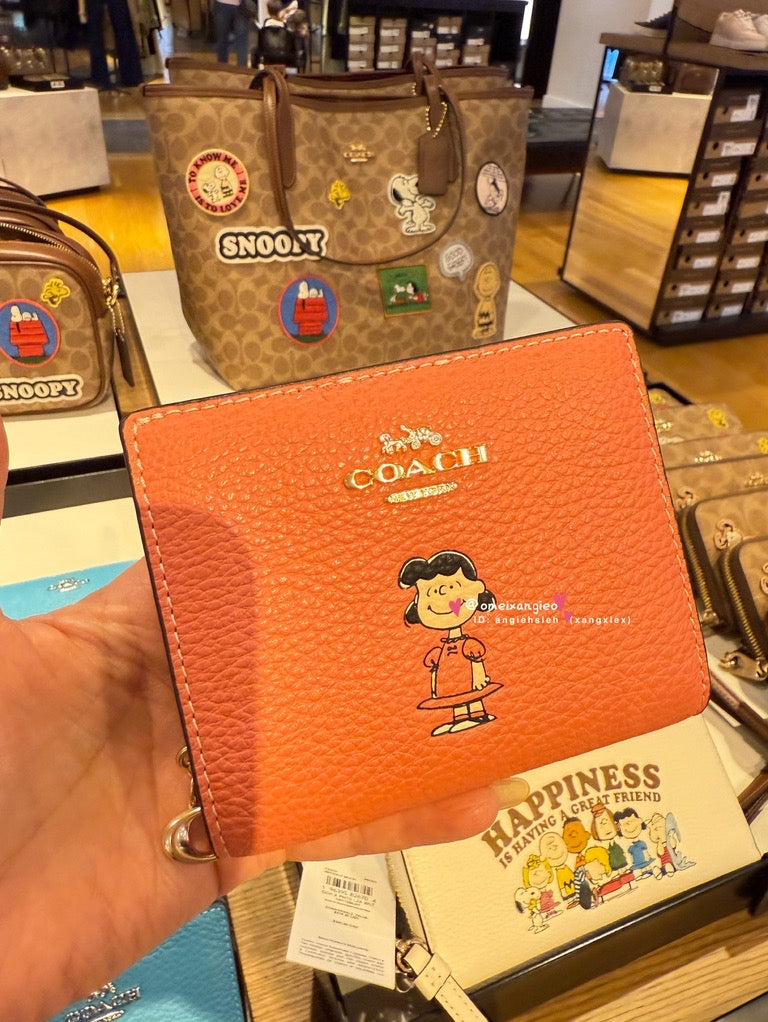 Coach x Snoopy 折疊小短夾