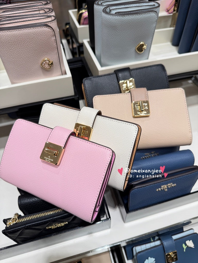 Kate Spade 旋轉釦小卡夾
