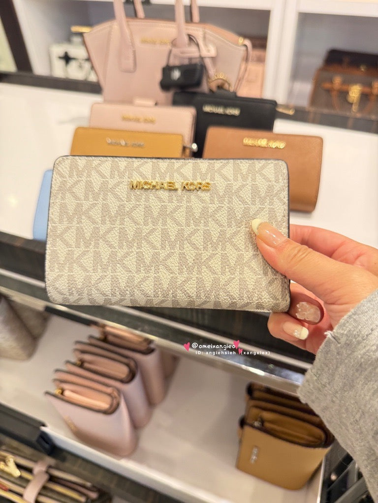 Michael Kors MK 防刮皮革中夾