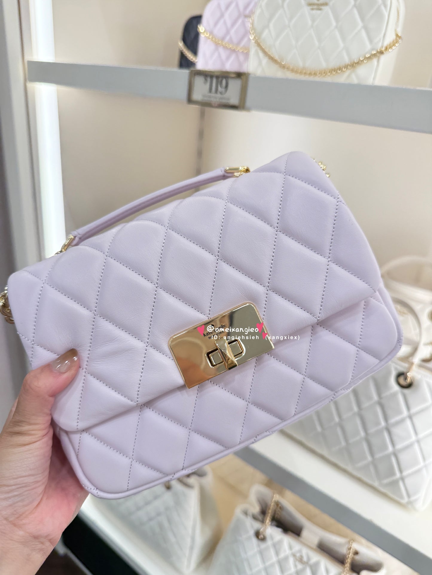 Kate Spade 菱格小香風 斜背包