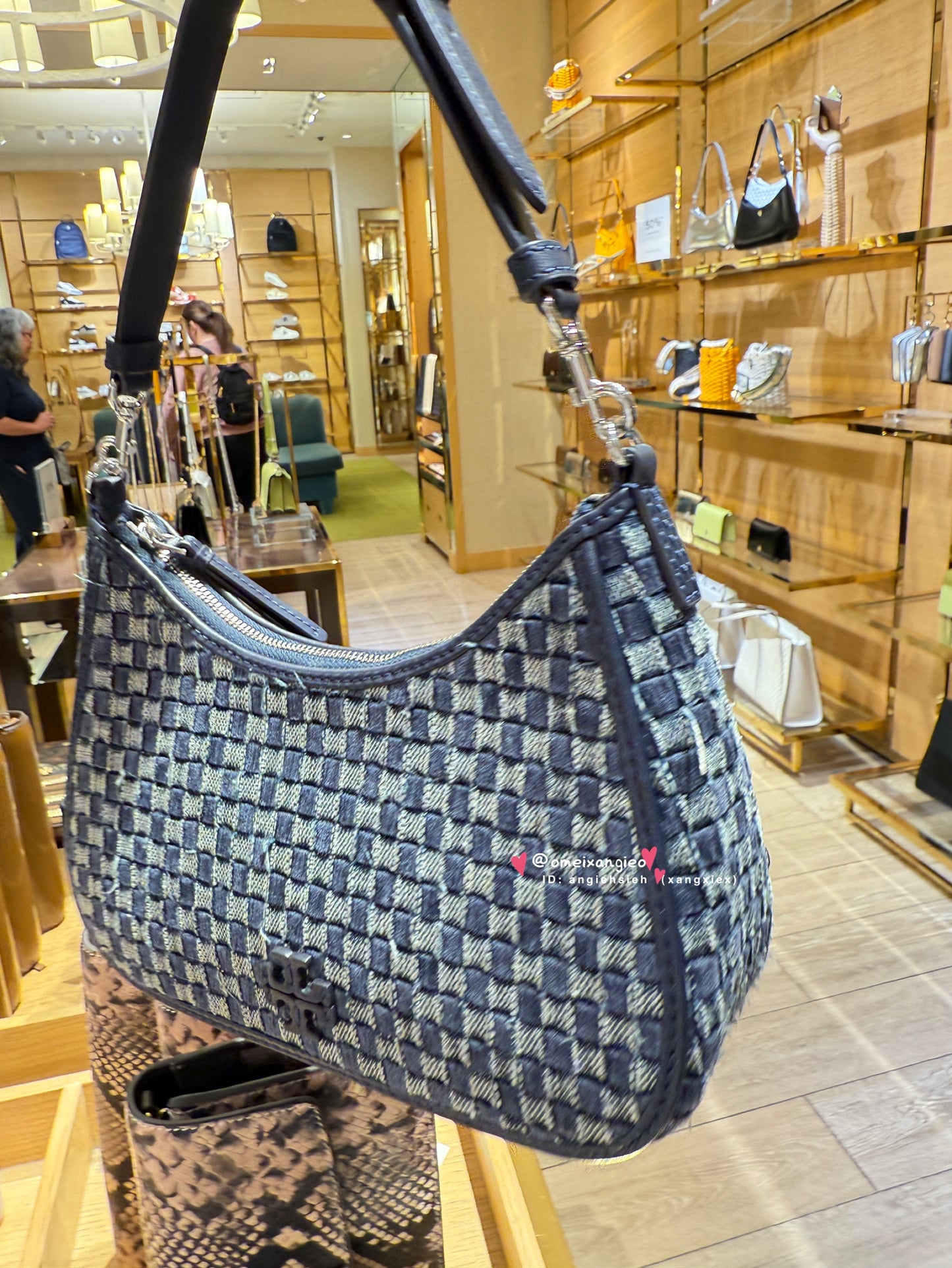 Tory Burch 棋盤格 腋下包