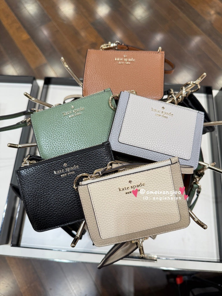 Kate spade 荔枝皮革 卡夾零錢包