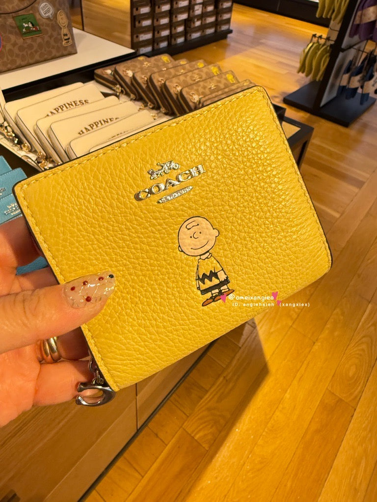 Coach x Snoopy 折疊小短夾
