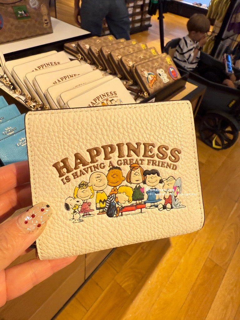 Coach x Snoopy 折疊小短夾