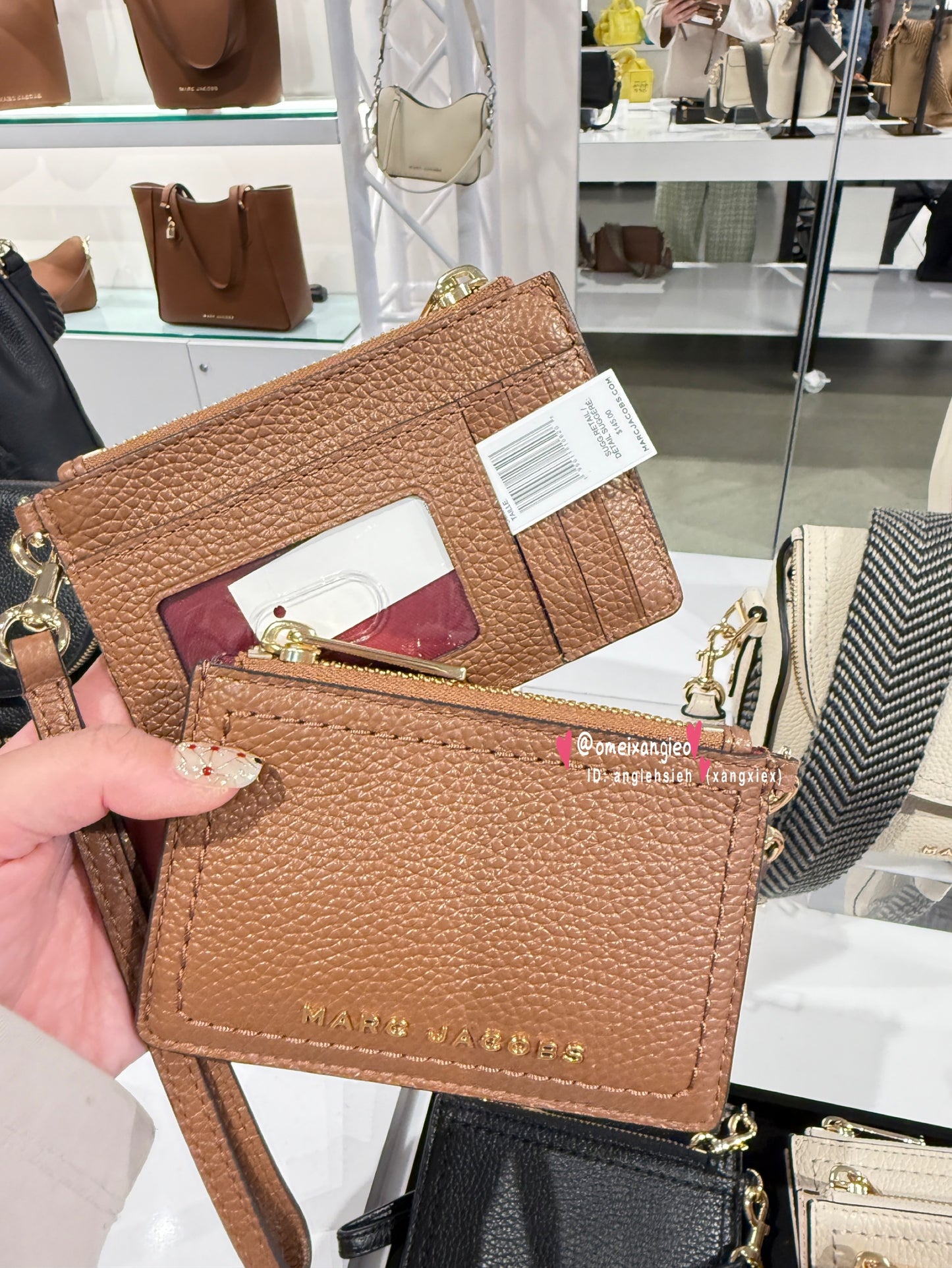 Marc Jacobs 小馬克 金屬字體 零錢包掛飾 票卡夾