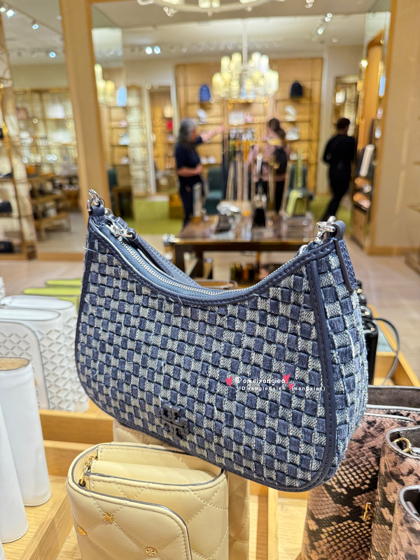 Tory Burch 棋盤格 腋下包