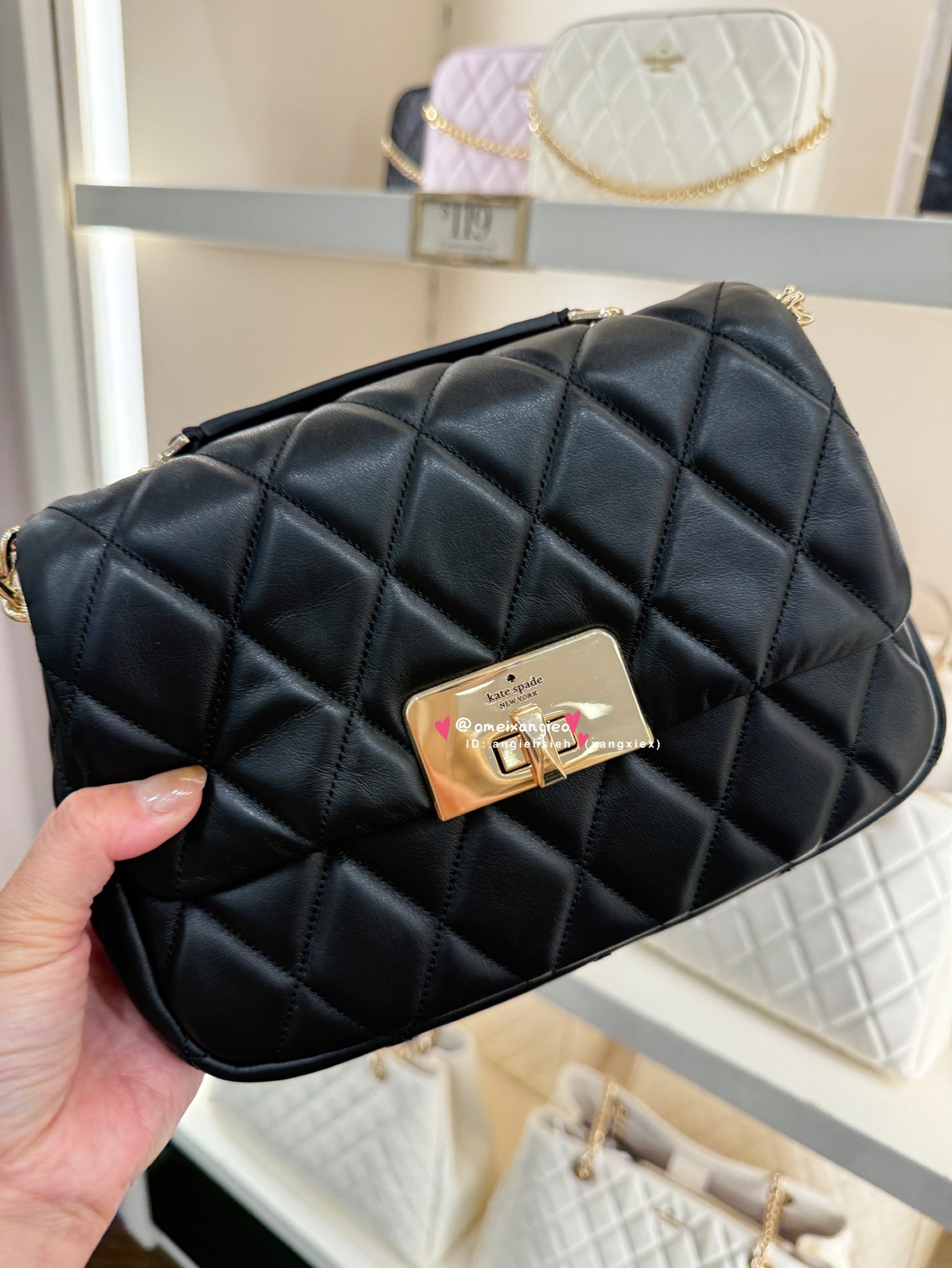 Kate Spade 菱格小香風 斜背包