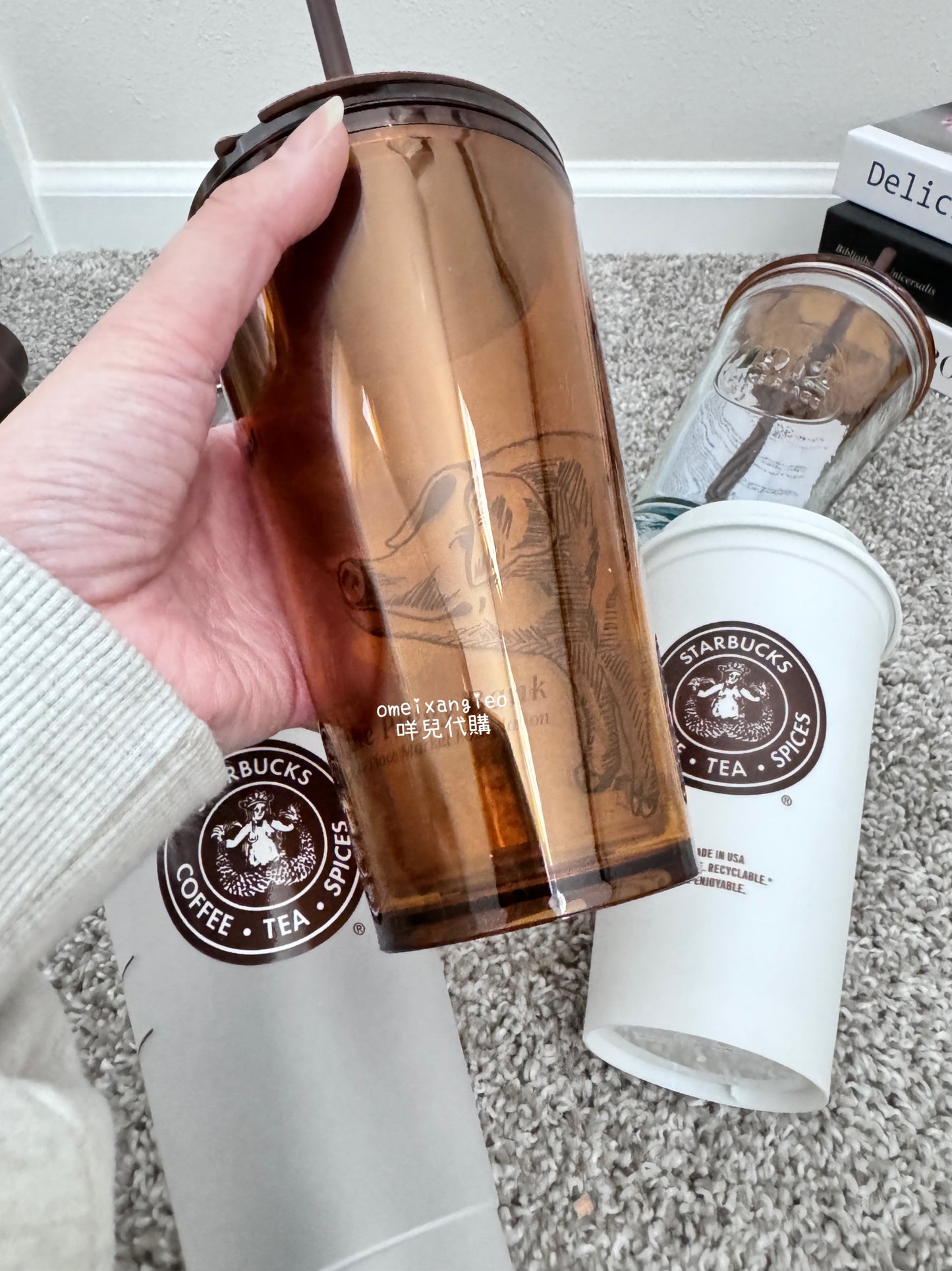 星巴克 創始店限定 piggy bank 吸管水杯
