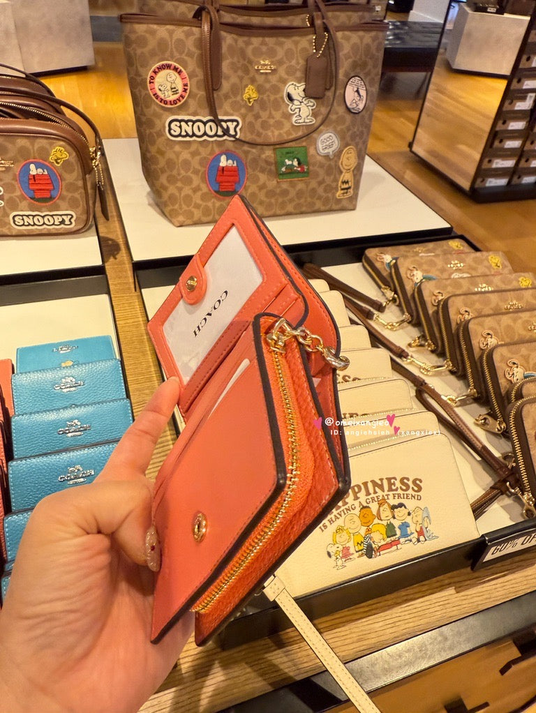 Coach x Snoopy 折疊小短夾