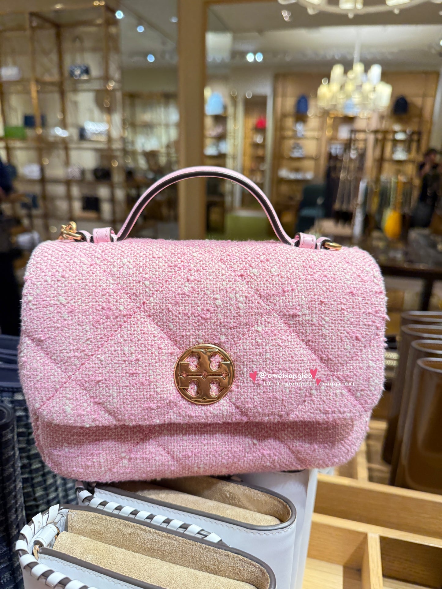 Tory Burch Willa 粉色小方胖