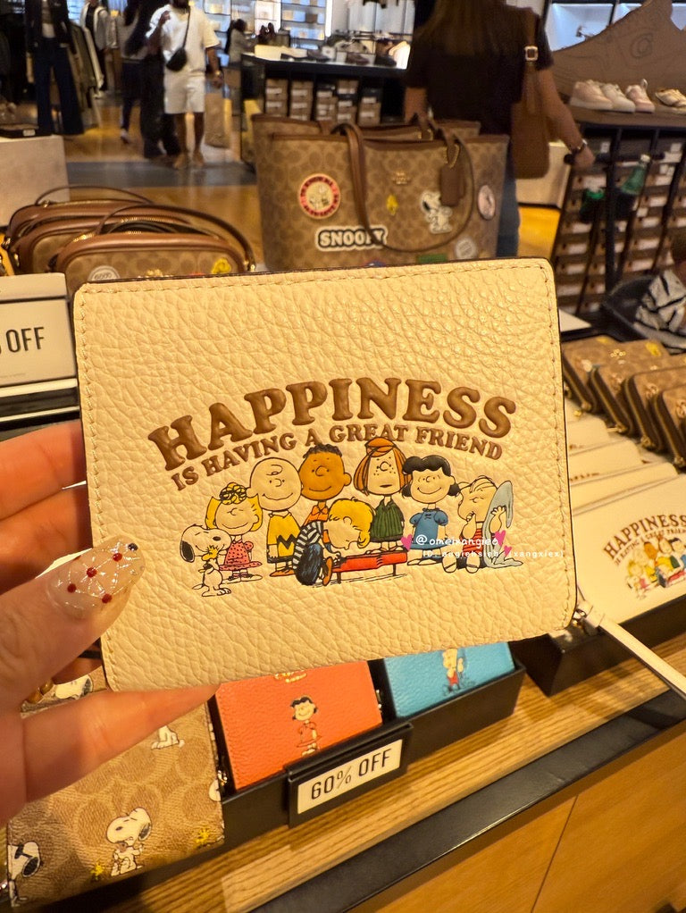 Coach x Snoopy 折疊小短夾