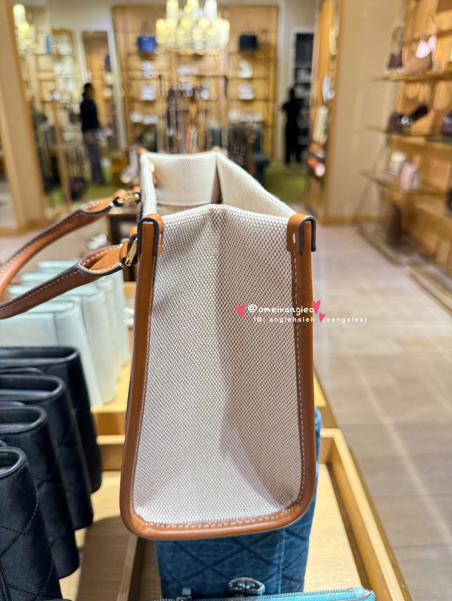 Tory Burch 帆布拼接托特包