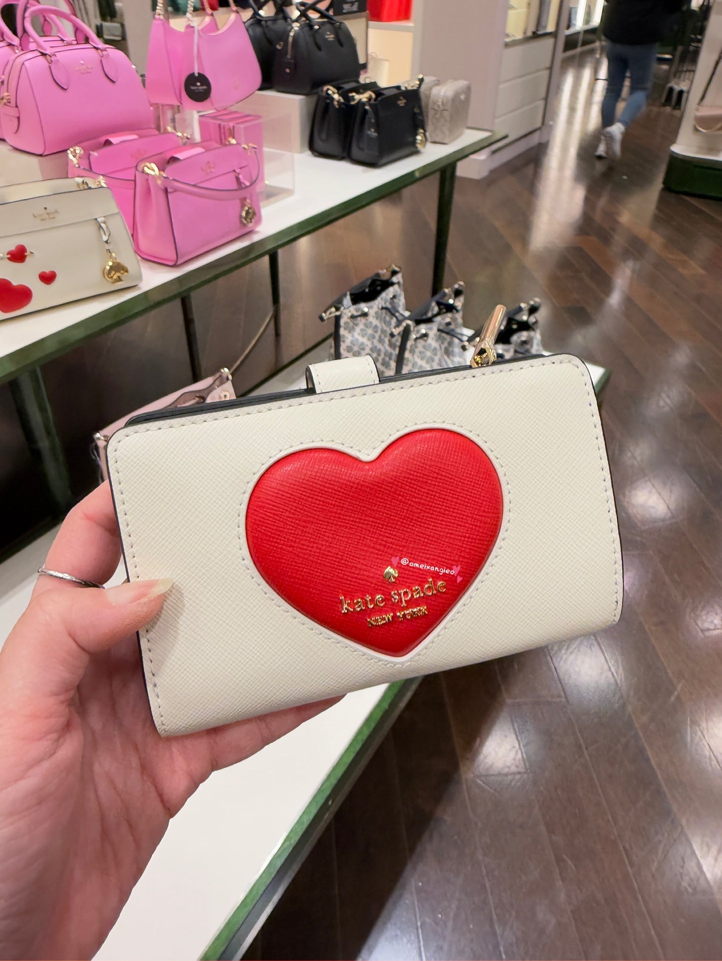 Kate Spade 愛心 中短夾