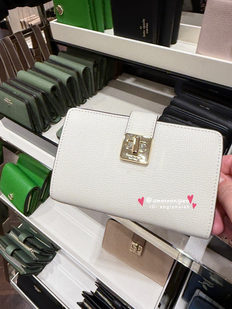 Kate Spade 旋轉釦小卡夾