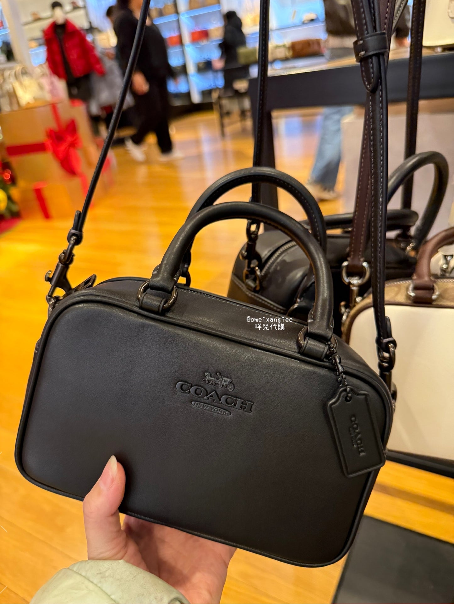 Coach 真皮 保齡球包