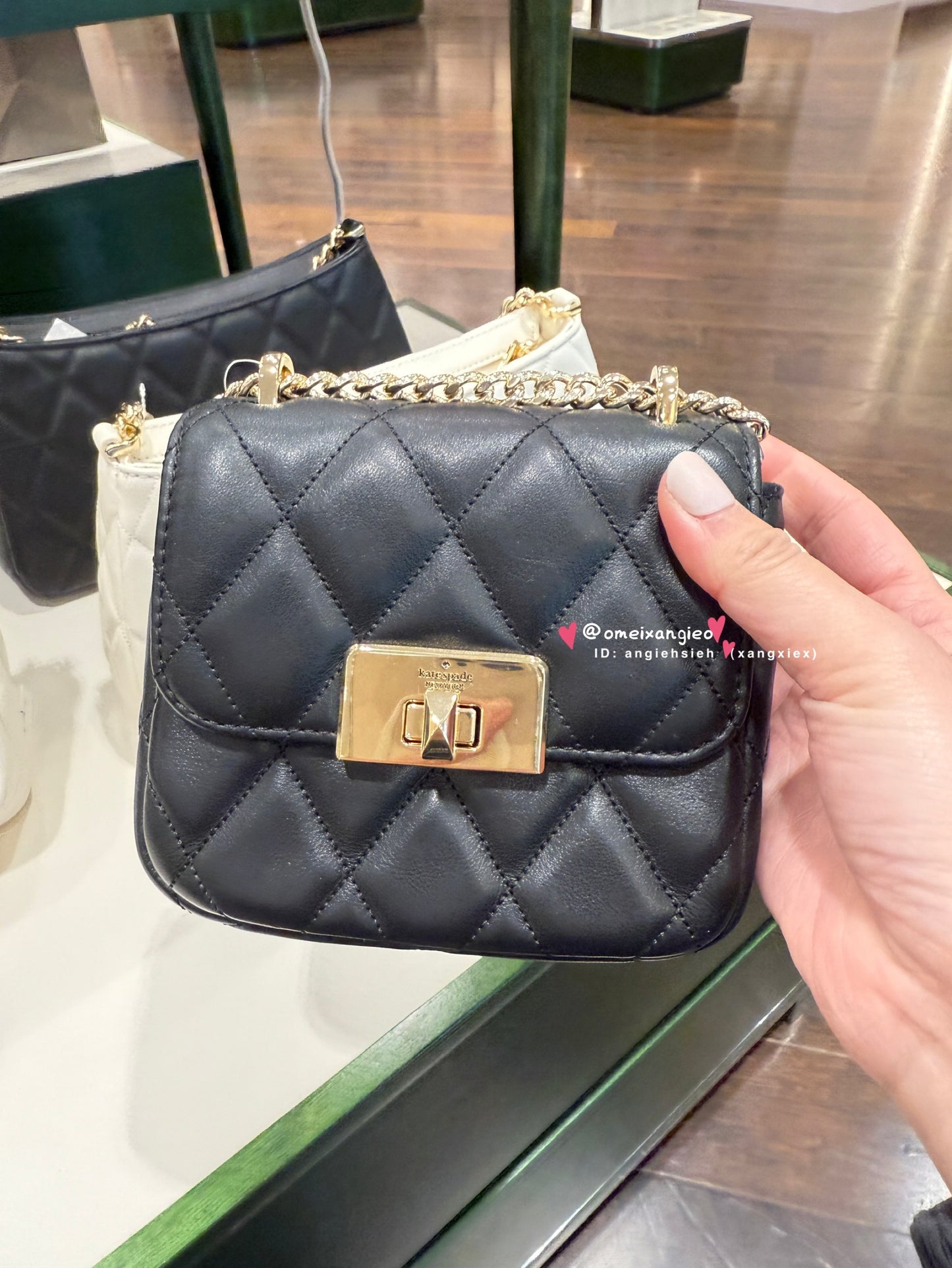 Kate Spade 菱格小香風 迷你小廢包