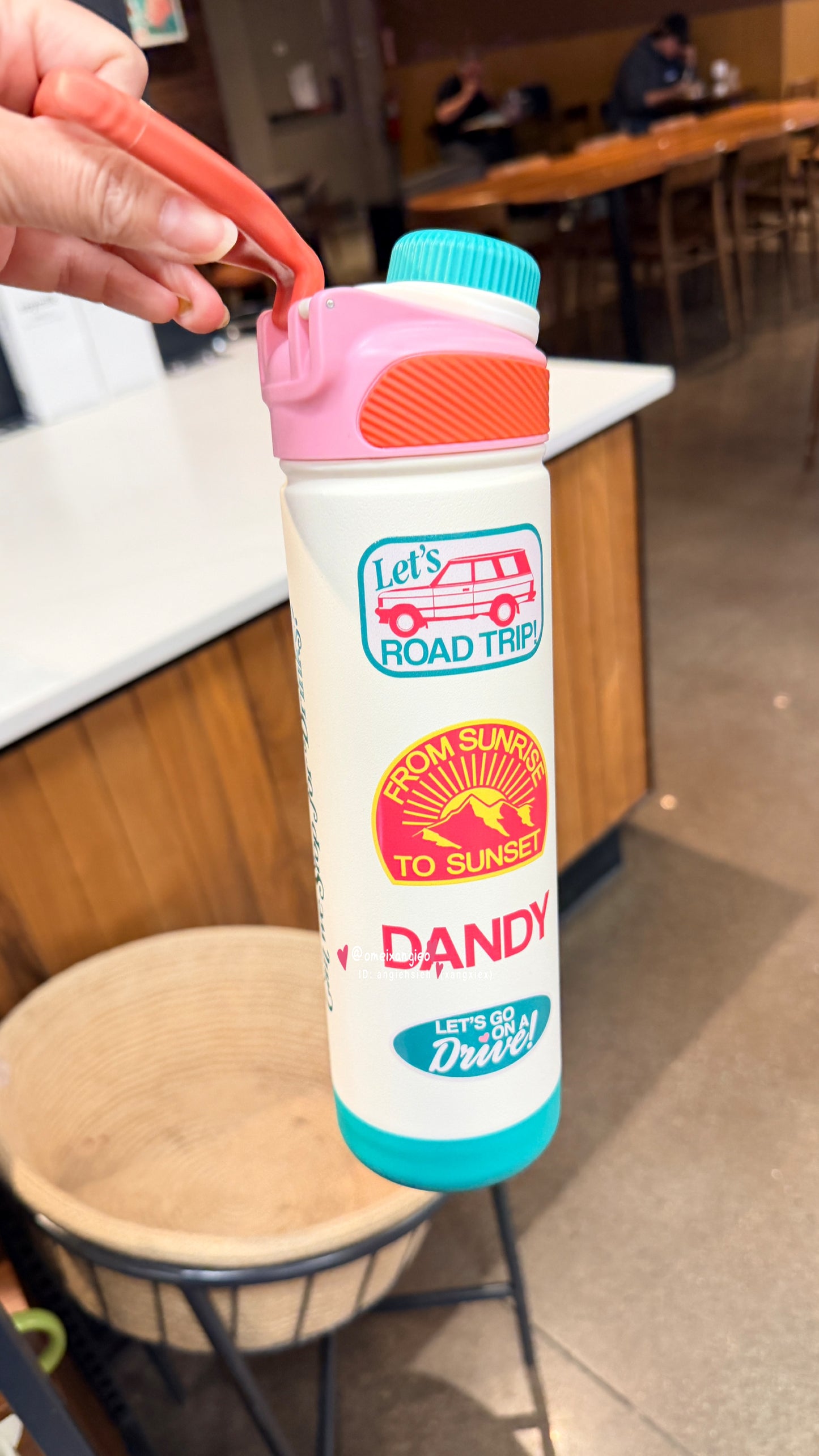 【美國星巴克限定】Road Trip 公路旅行系列 雙層不鏽鋼手提保溫水壺 26oz (769ml)