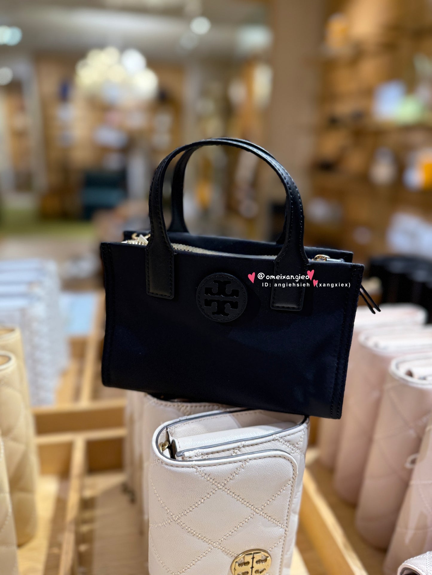 Tory Burch 黑色尼龍托特包
