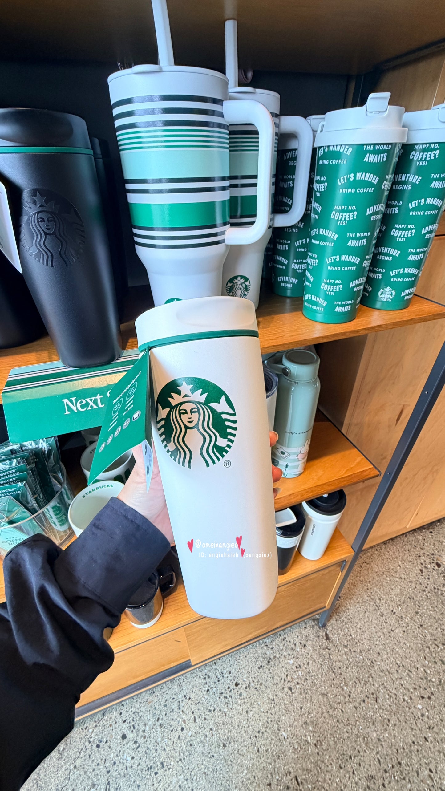 Starbucks x Owala 20oz 不鏽鋼隨行杯 - 霧面黑 Siren 女神