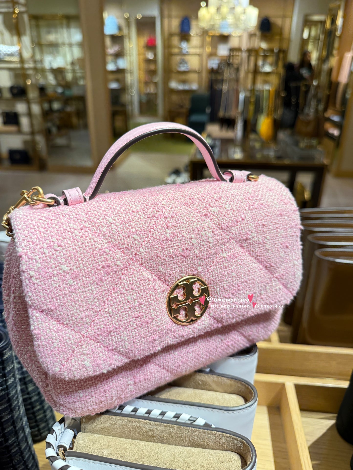Tory Burch Willa 粉色小方胖