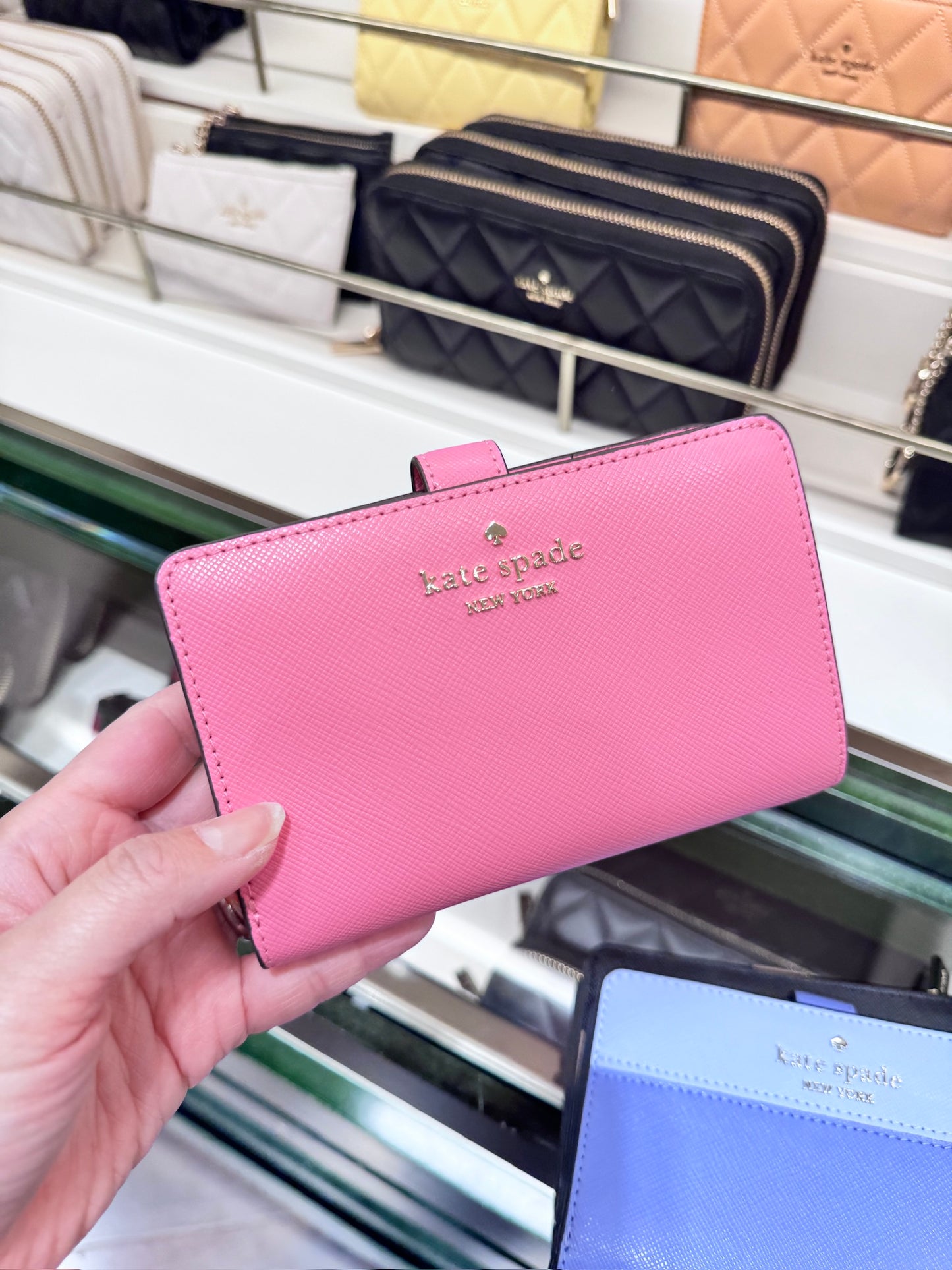 Kate Spade 防刮皮革中夾