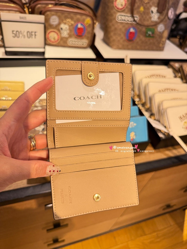 Coach x Snoopy 折疊小短夾