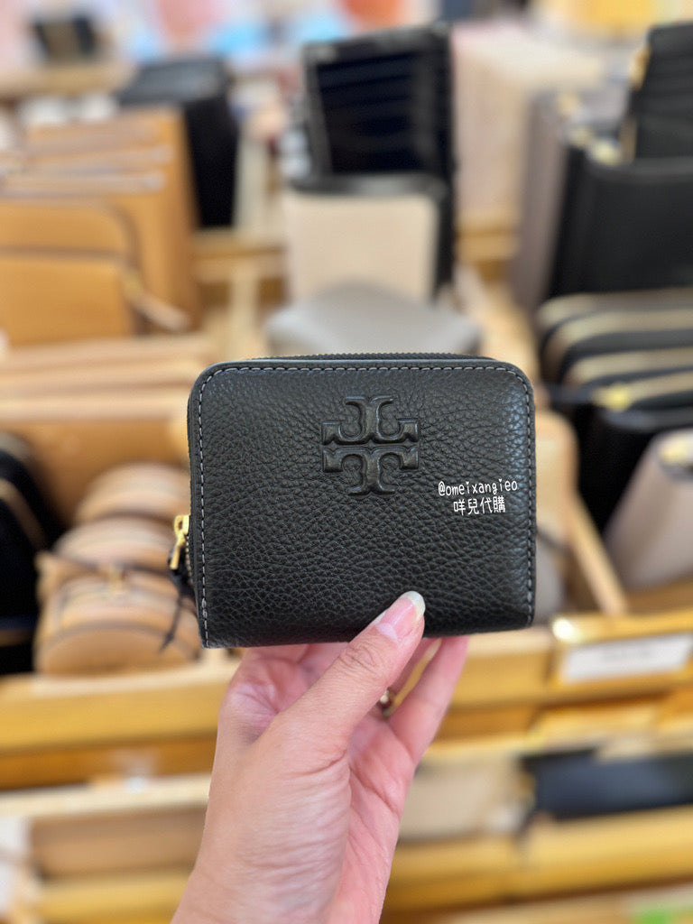 Tory Burch Thea 荔枝皮革小短夾