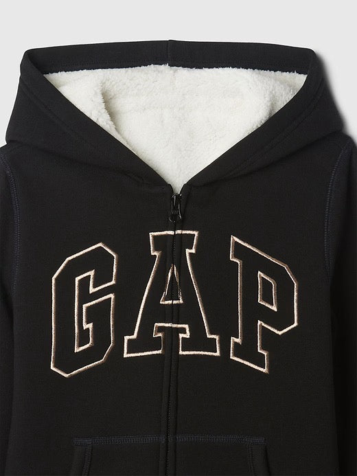 GAP 大女童 內裡羊羔毛 連帽外套