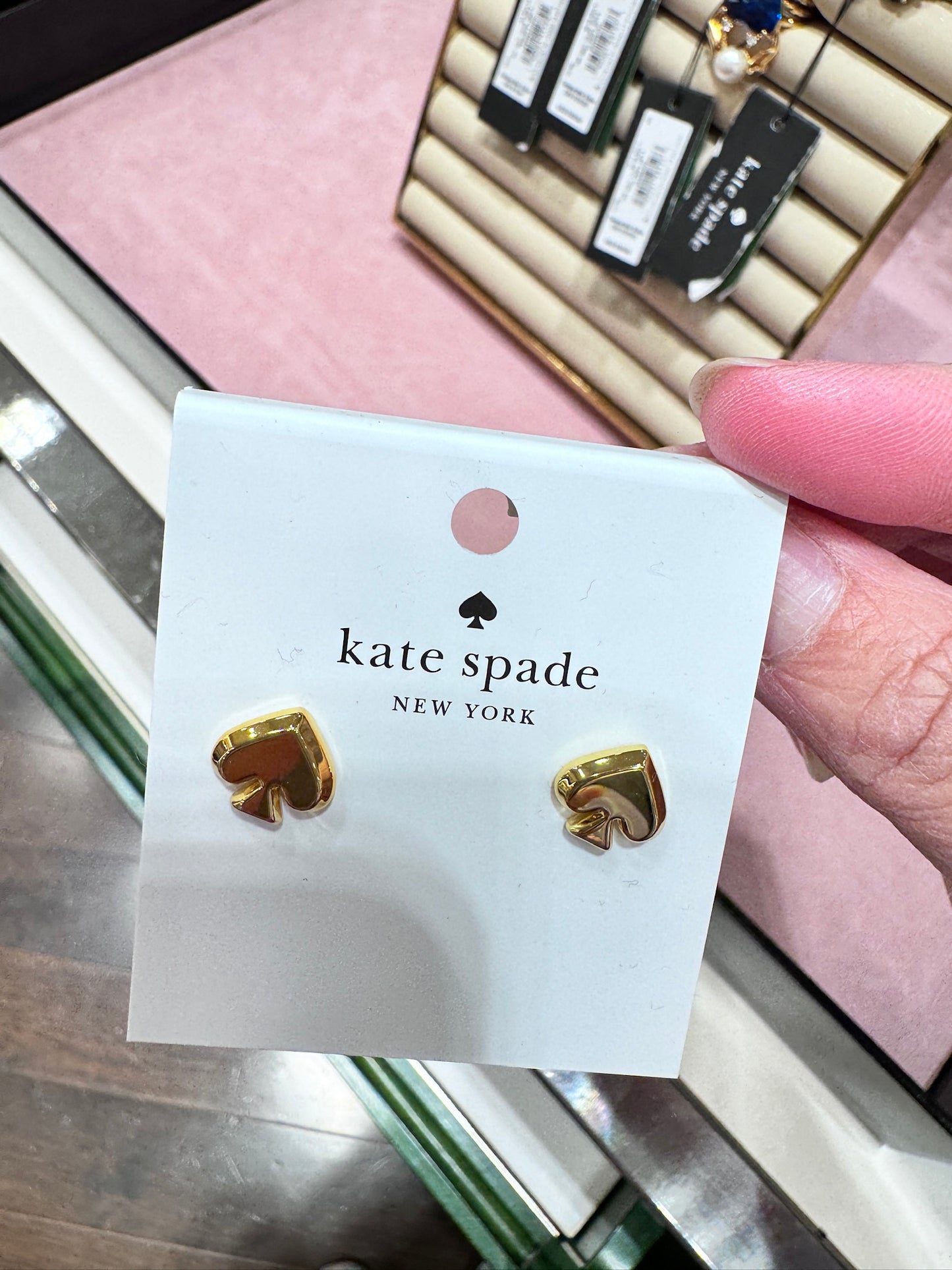 Kate Spade 經典黑桃項鍊