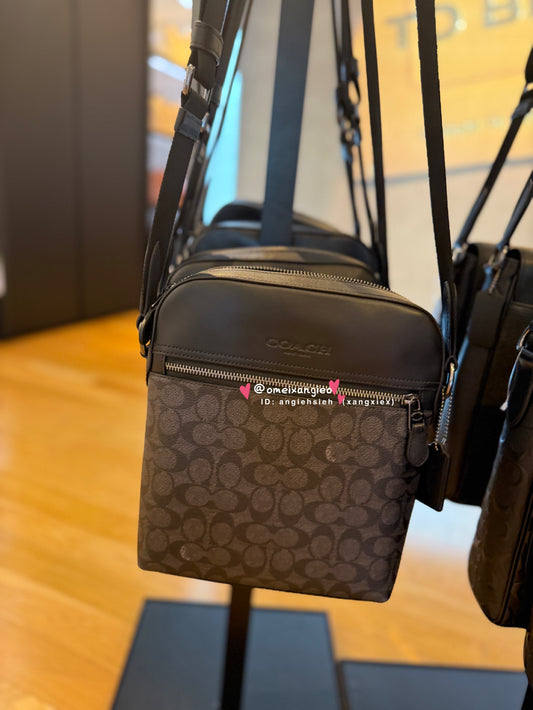 Coach 男款 拉鍊斜背包