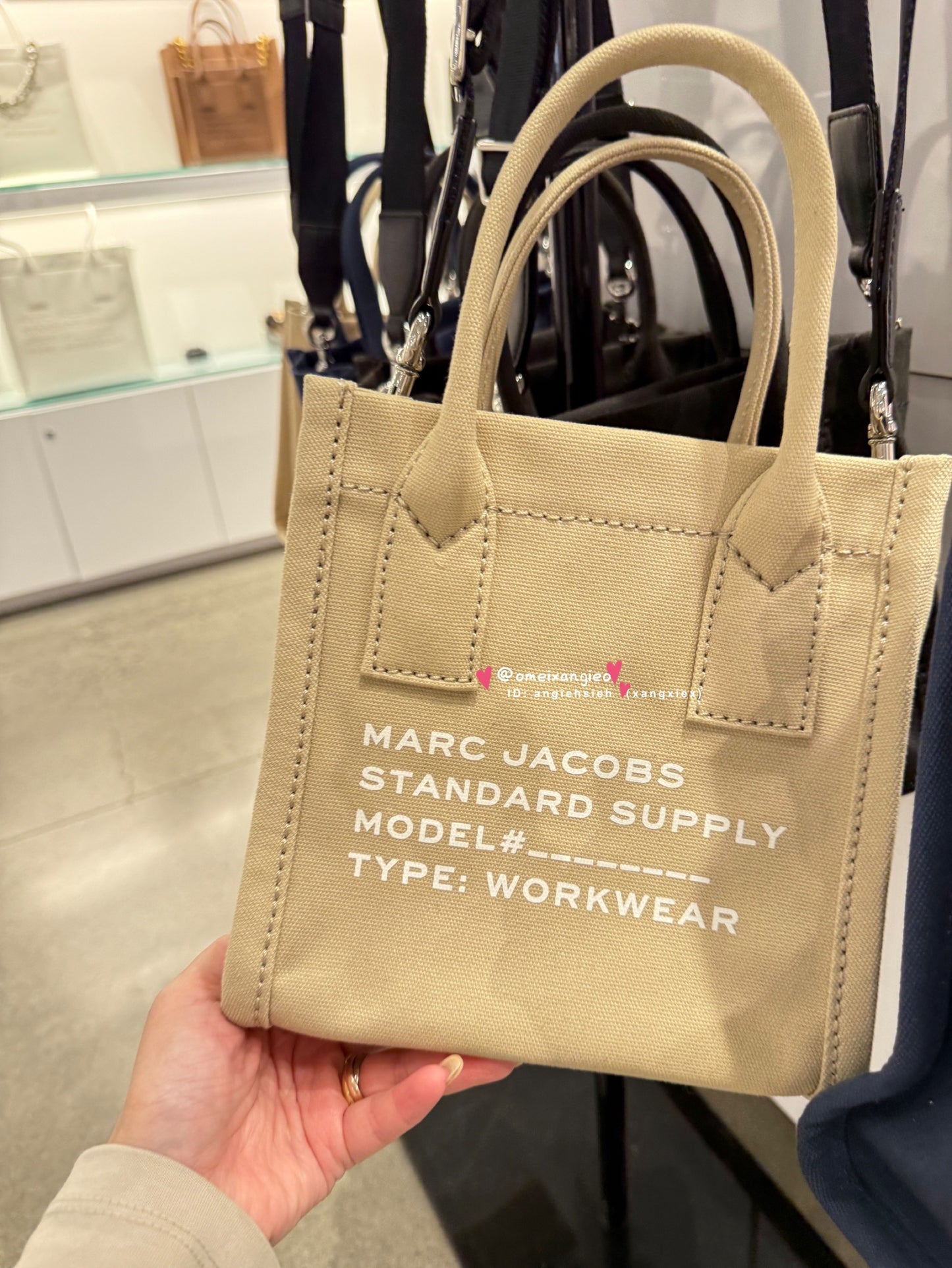 Marc Jacobs 字母 布面小紙袋包