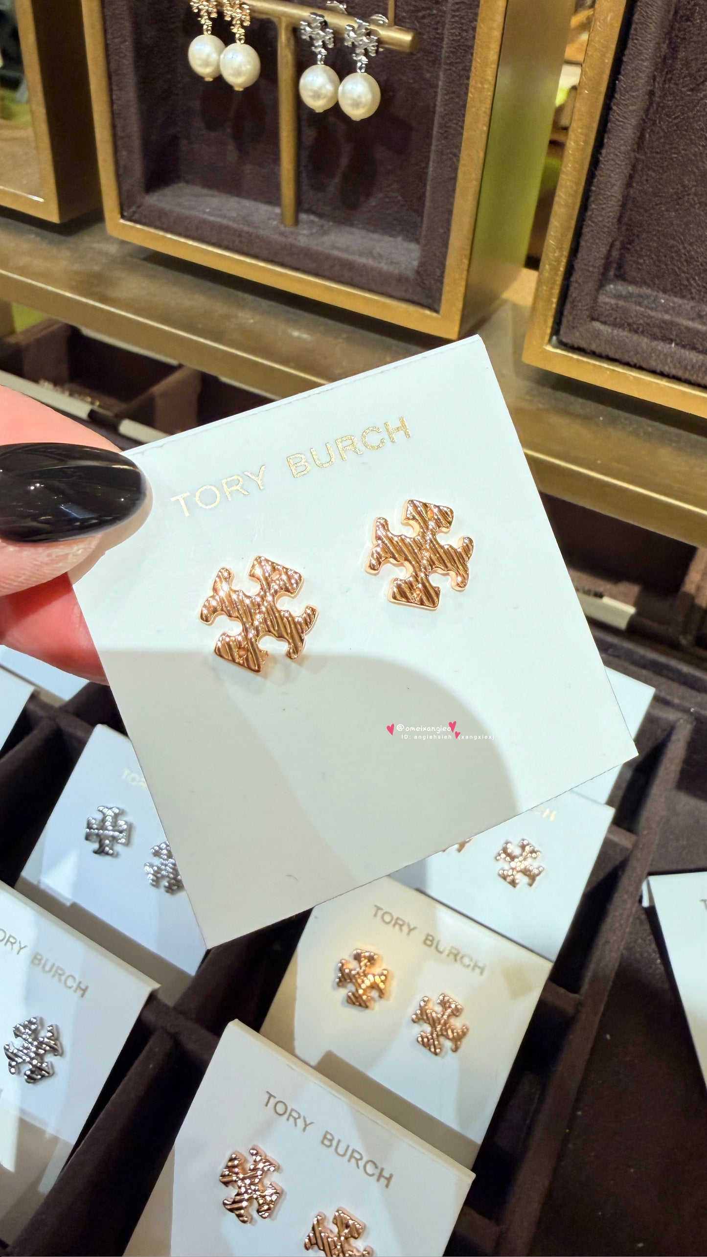 Tory Burch T字耳環