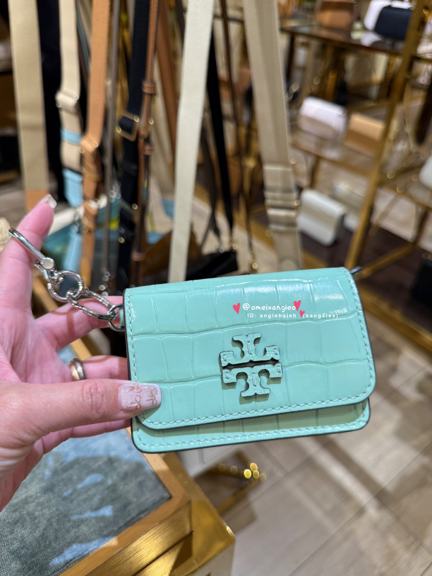 Tory Burch Thea 鱷魚紋卡夾
