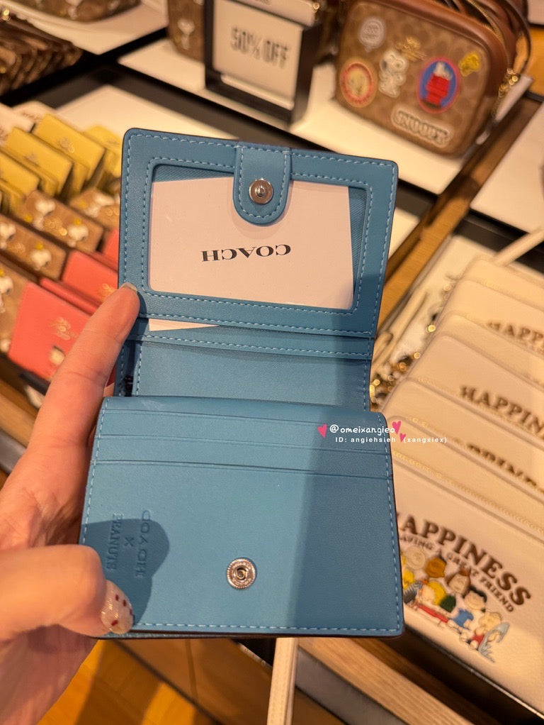 Coach x Snoopy 折疊小短夾