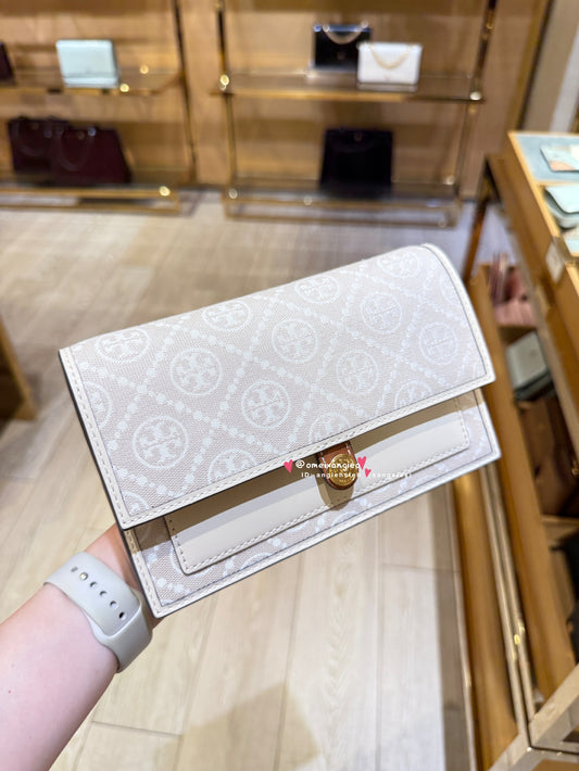 Tory Burch 專櫃款 老花 迷你風琴包