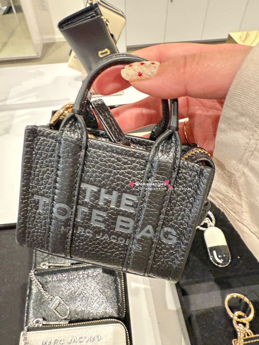 Marc Jacobs 小馬克 專櫃款 黑色 The Tote Bag 迷你掛飾