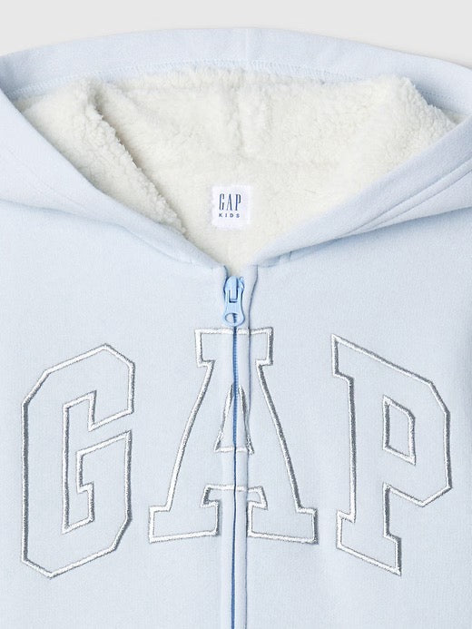 GAP 大女童 內裡羊羔毛 連帽外套