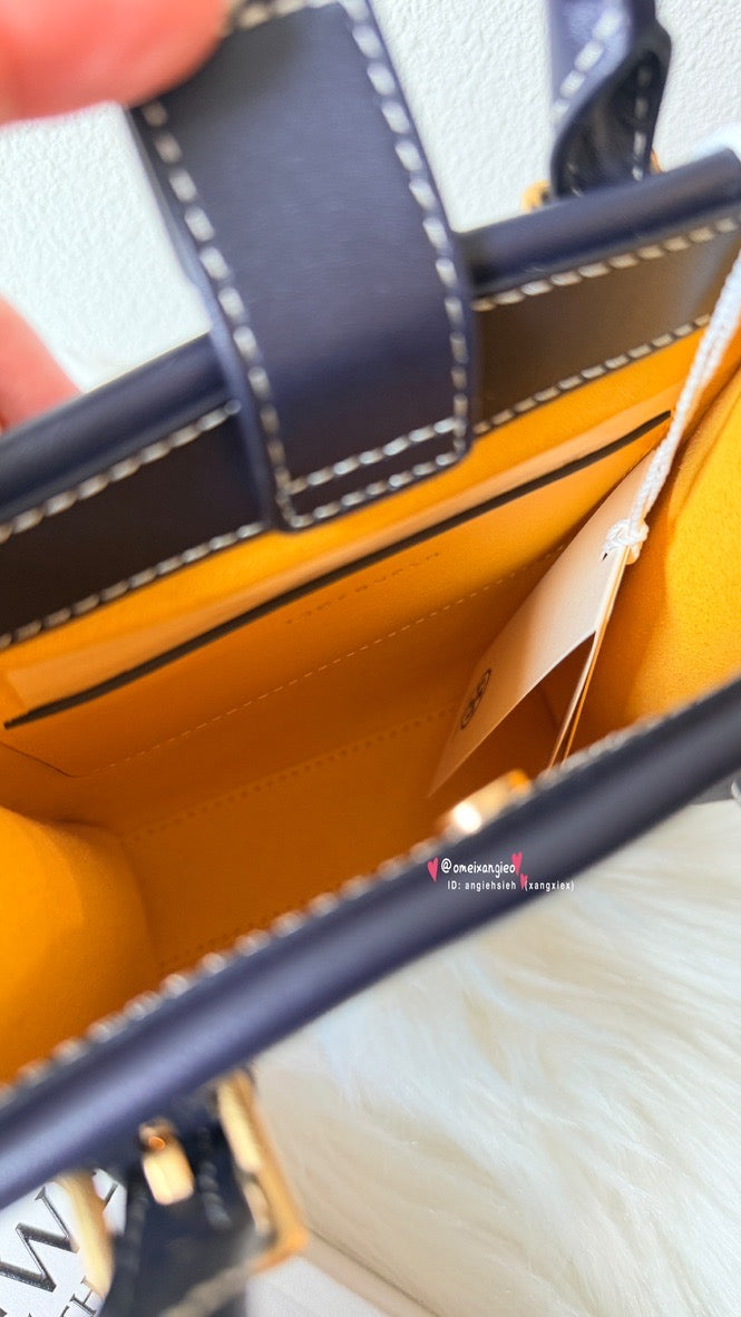 Tory Burch T Minogram Mini Tote 專櫃款 經典老花迷你托特包 琴譜包