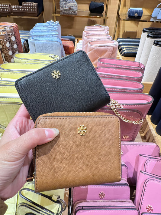 Tory Burch 防刮皮革小短夾