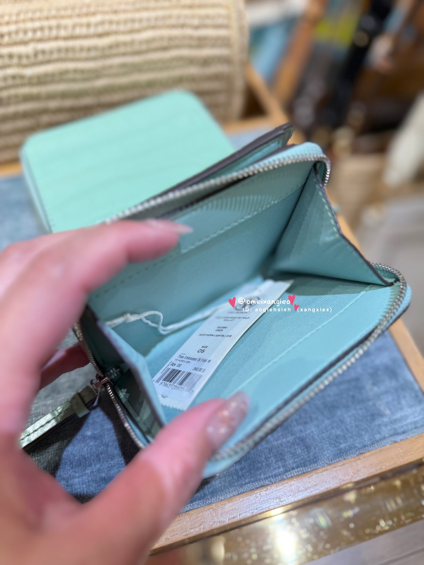 Tory Burch Thea 鱷魚紋小短夾