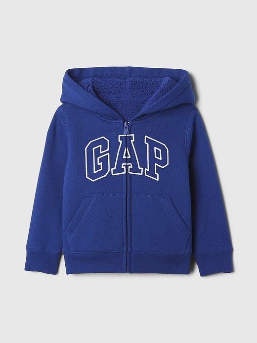 GAP 小男童 內裡羊羔毛 連帽外套