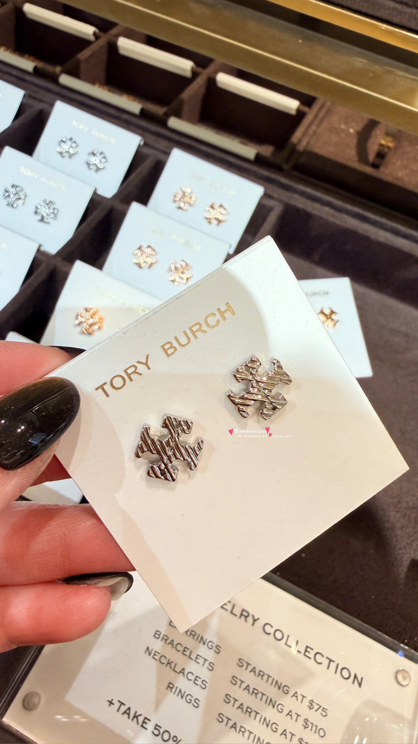 Tory Burch T字耳環