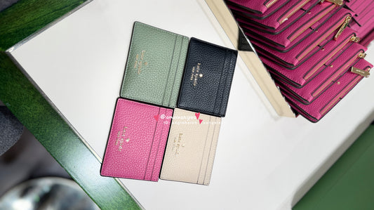 Kate Spade 節日限定 荔枝皮革卡夾