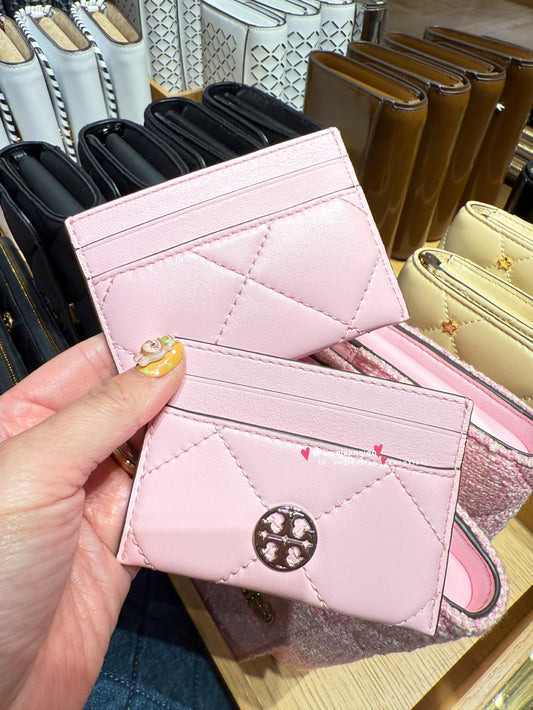 Tory Burch Willa 粉色小卡夾